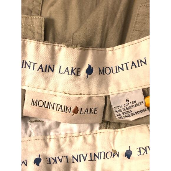 Mountain Lake Women’s Khaki Tan Shorts Lightweight Back Cargo Pockets NWT Size 6 - Picture 2 of 10